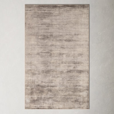 Tapis gris foncé tissé à la main