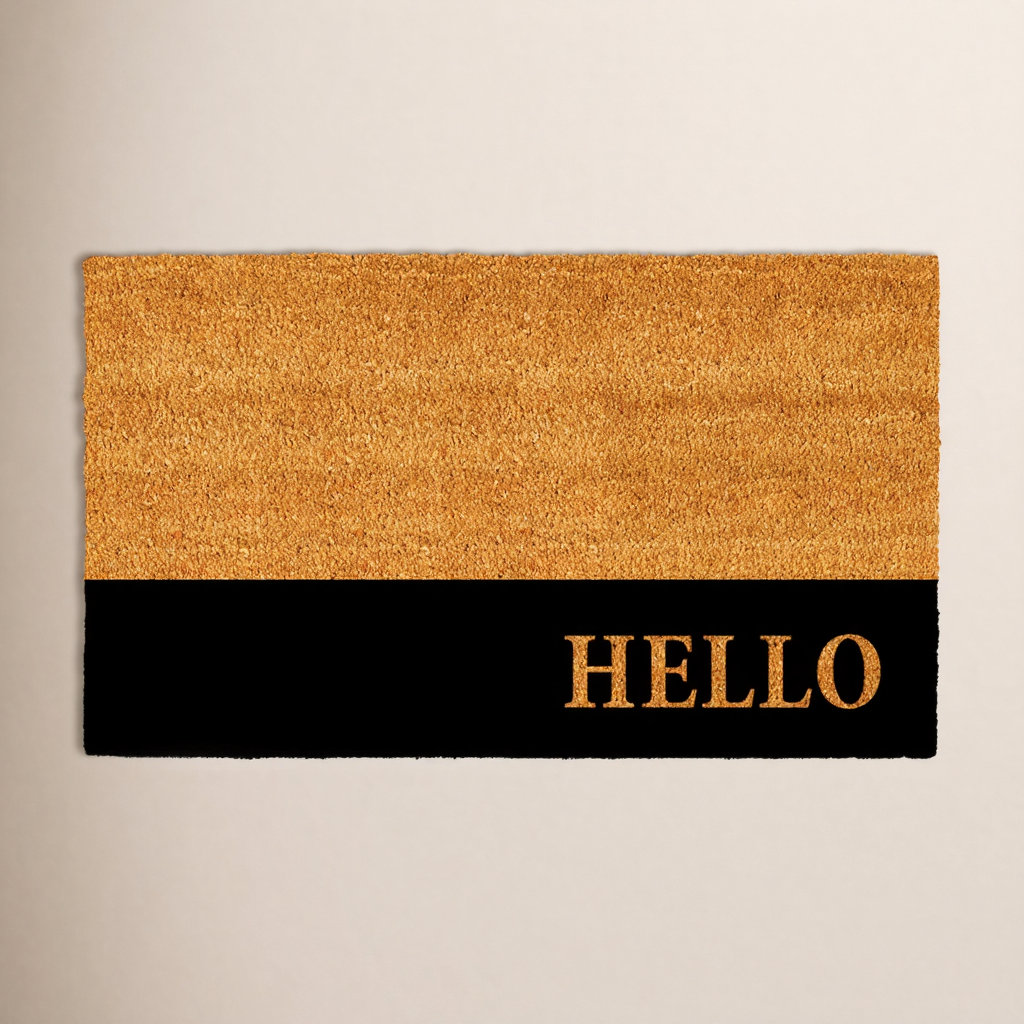 Abhilasha Non-Slip Striped Outdoor Doormat, Rectangle 2'6" x 4'