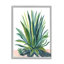 «Aloe Plant Botanical Leaves» par Cherish Flieder - cadre flottant, impression sur bois