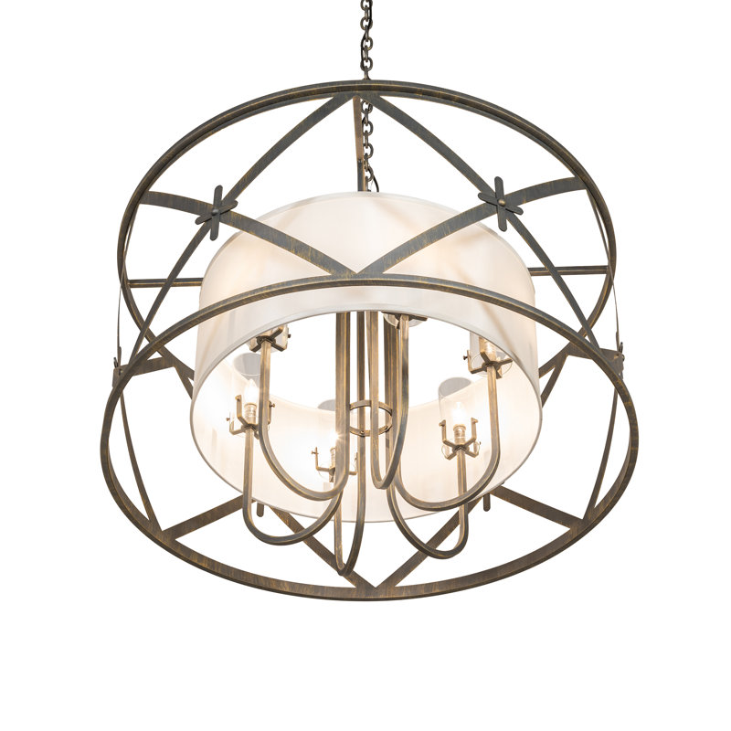 38" Wide Penelope 6 Light Pendant