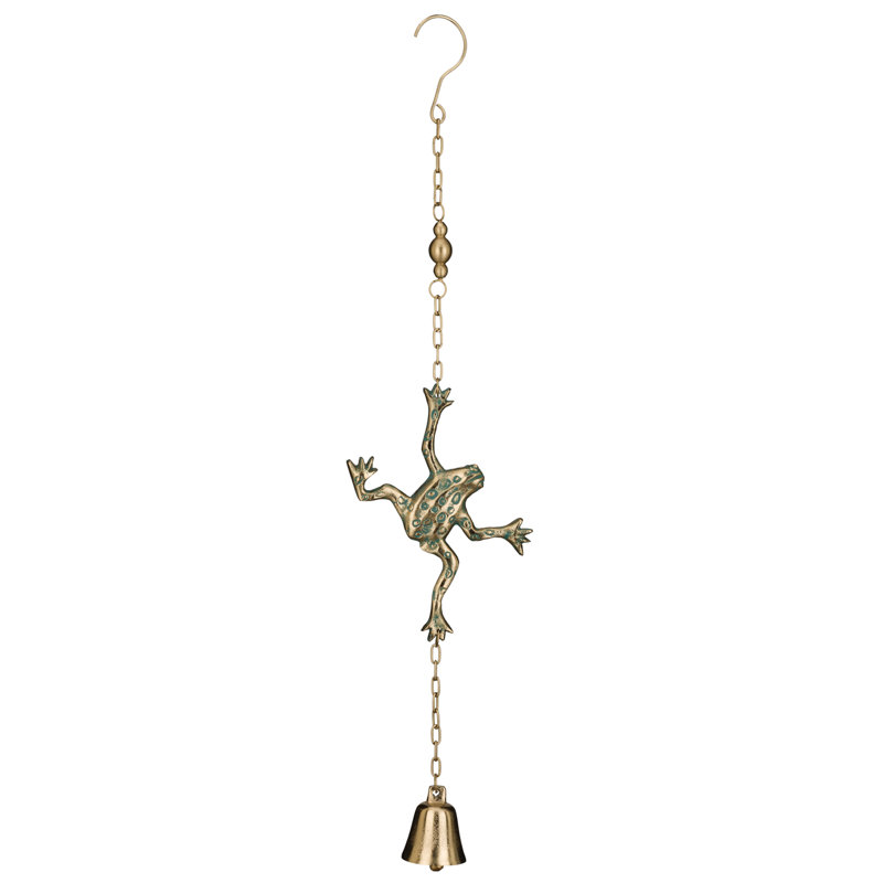 Cloche de jardin en fonte - grenouille