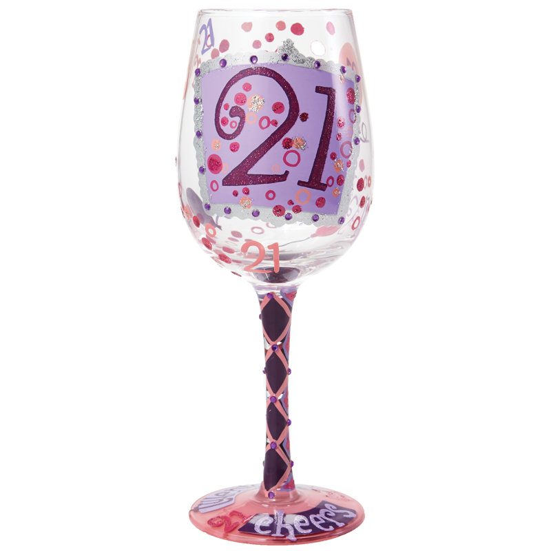 Verre à vin 21e anniversaire Lolita