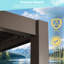 Pergola de toit à persiennes pour l'extérieur-104989220