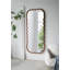 Miroir de plancher surdimensionné en bois