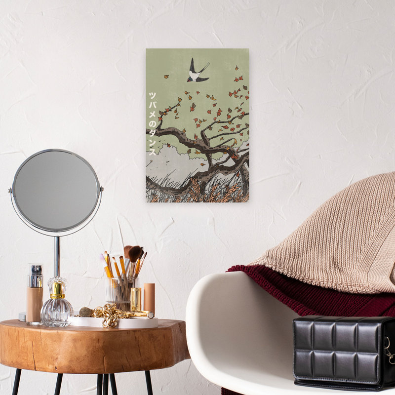 Art contemporain, art abstrait d'automne, H 18 po x l 12 po