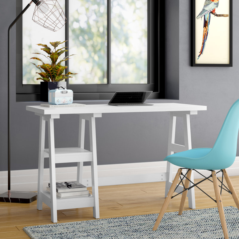 Saribek Reversible Computer Desk, White