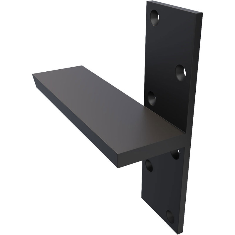 Fixation murale flottante en acier robuste, H 8 po x l 8 po x P 2,5 po