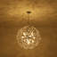 Lustre floral rond en cristal à 13 lumières avec pissenlit