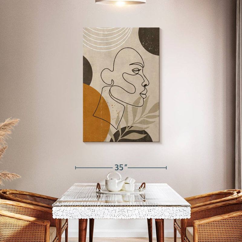 Portrait d'une femme bohème, H 45 po x l 30 po