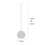Luminaire suspendu sphère 1 lumière Barreto-2117359171