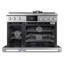 48" Dual Fuel Pro-Range 6 Burners With Griddle, Transitional, Silver, NG/LP