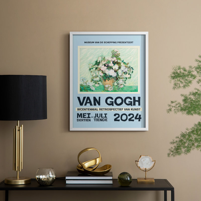 "Van Gogh, exposition d'affiches IV", H 30 po x l 24 po, Blanc
