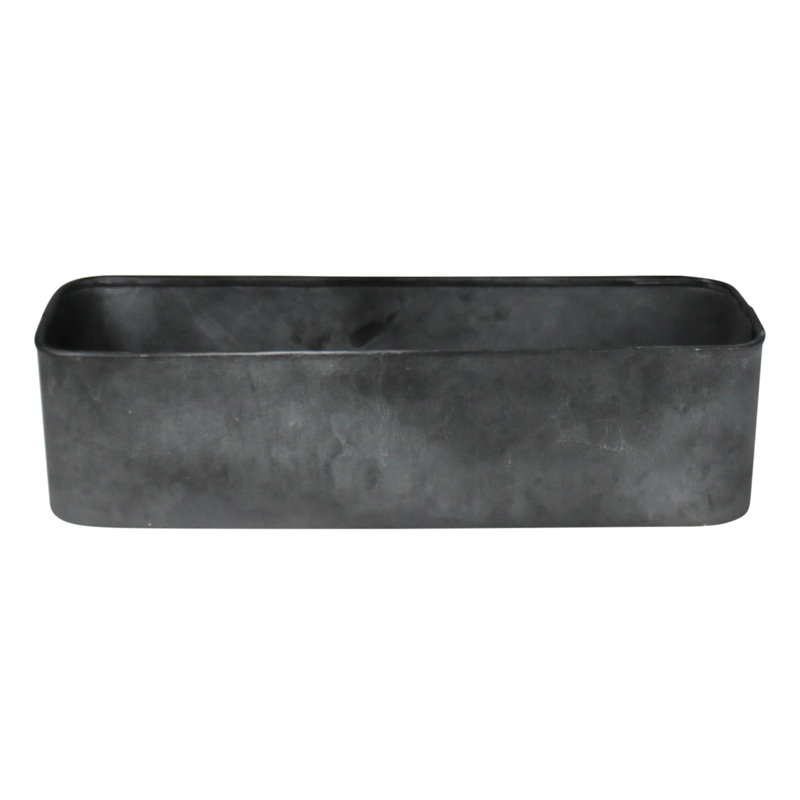 Rafferty Metal Planter Box, 5" H x 15" W x 4.5" D