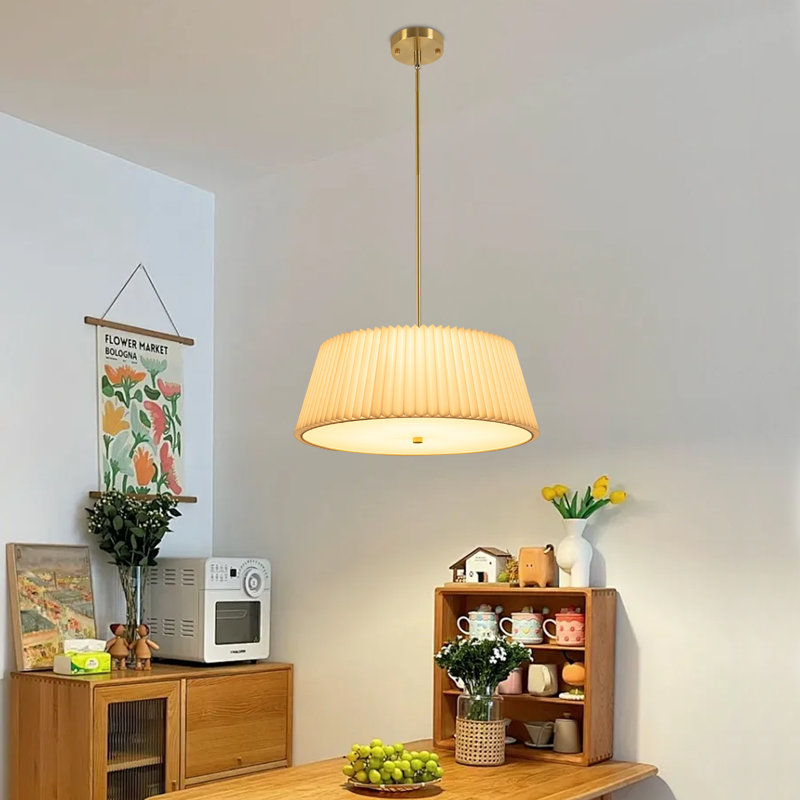 Luminaire suspendu tambour 4 lumières Basye