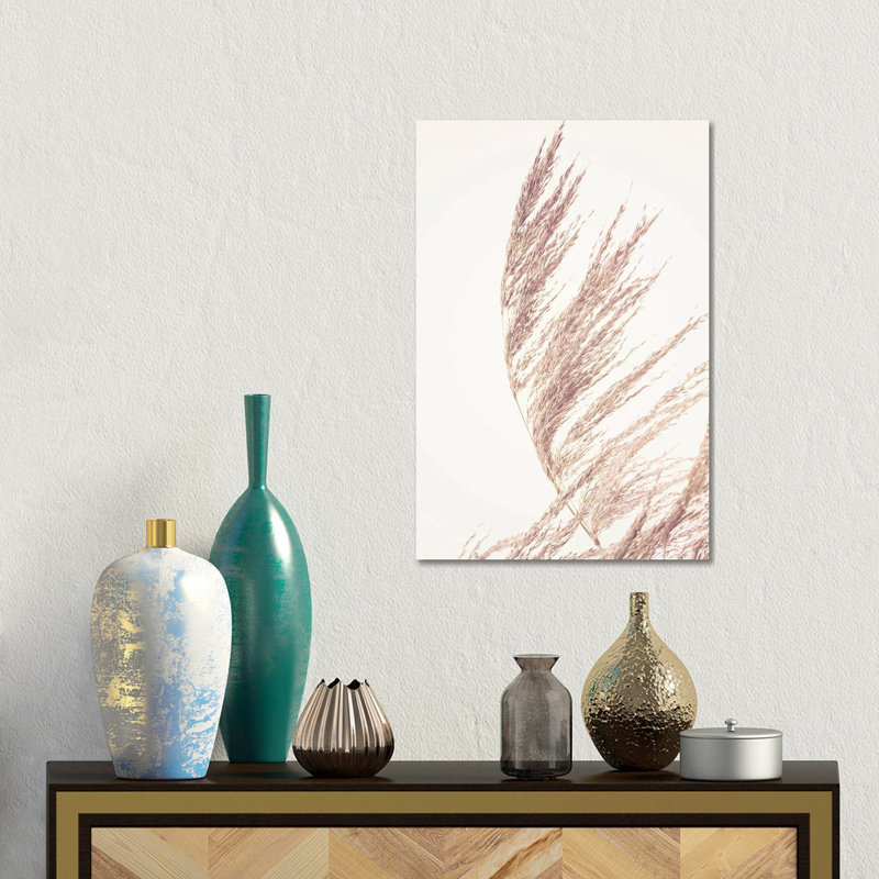 Pampas Grass II by Sisi & Seb - Gallery-Wrapped Canvas Giclée on Canvas, Canvas, 30.48 cm H x 45.72 cm W