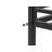 Full Size Loft Bed With Desk & Open Shelves, Heavy Duty Metal Frame, Safety Guardrails, Ladder, And Vintage Wood Finish L-Shaped Desk, Black