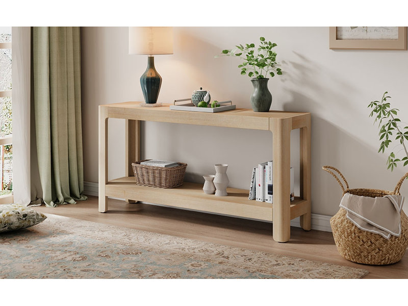 Console de style campagne moderne, Naturel