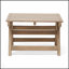 Table d'appoint d'extérieur en bois d'acacia Sedona avec conception à lattes ouvertes pour le patio, la terrasse ou le jardin