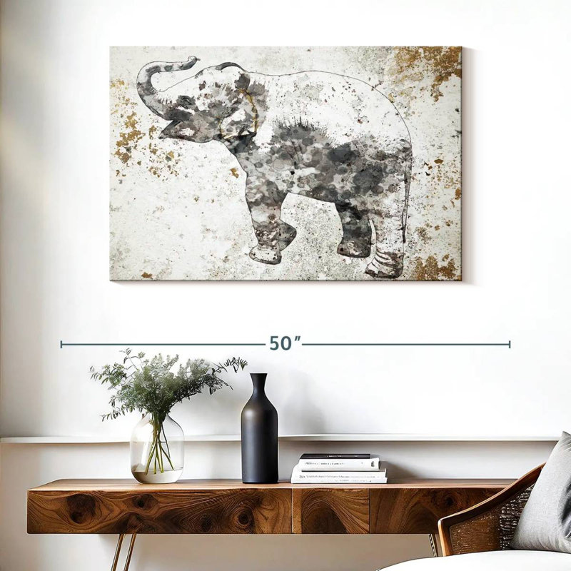 Bébé éléphant Brampt trompette, H 26 po x l 39 po