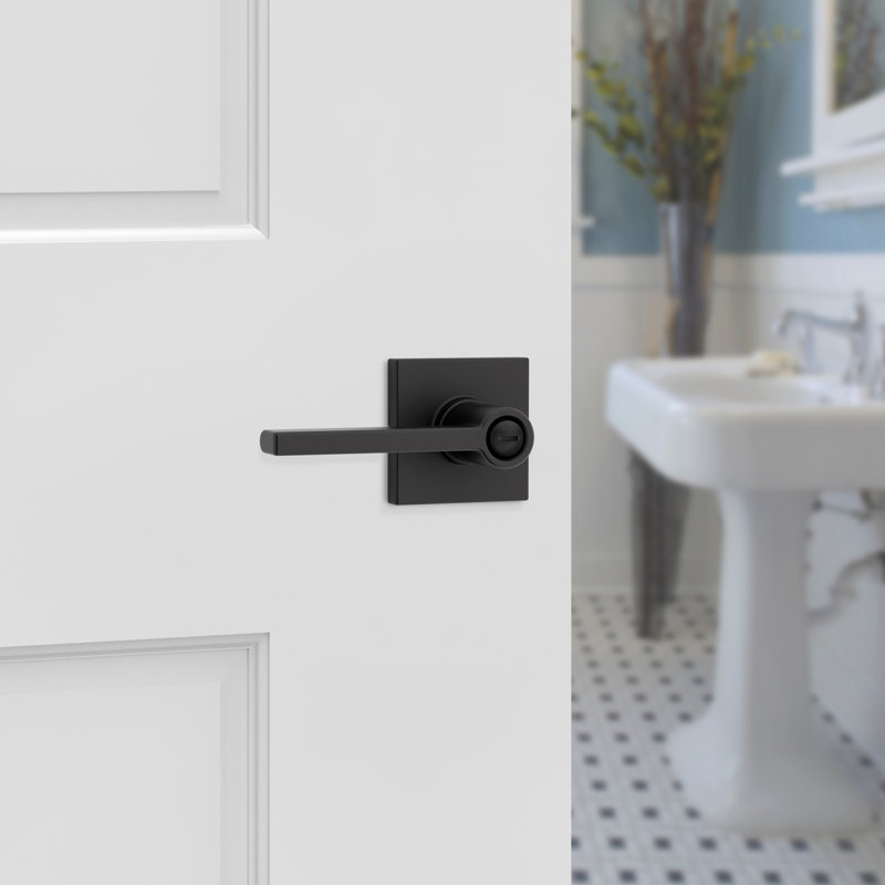 Casey Bed/Bath UL Lever, Matte Black
