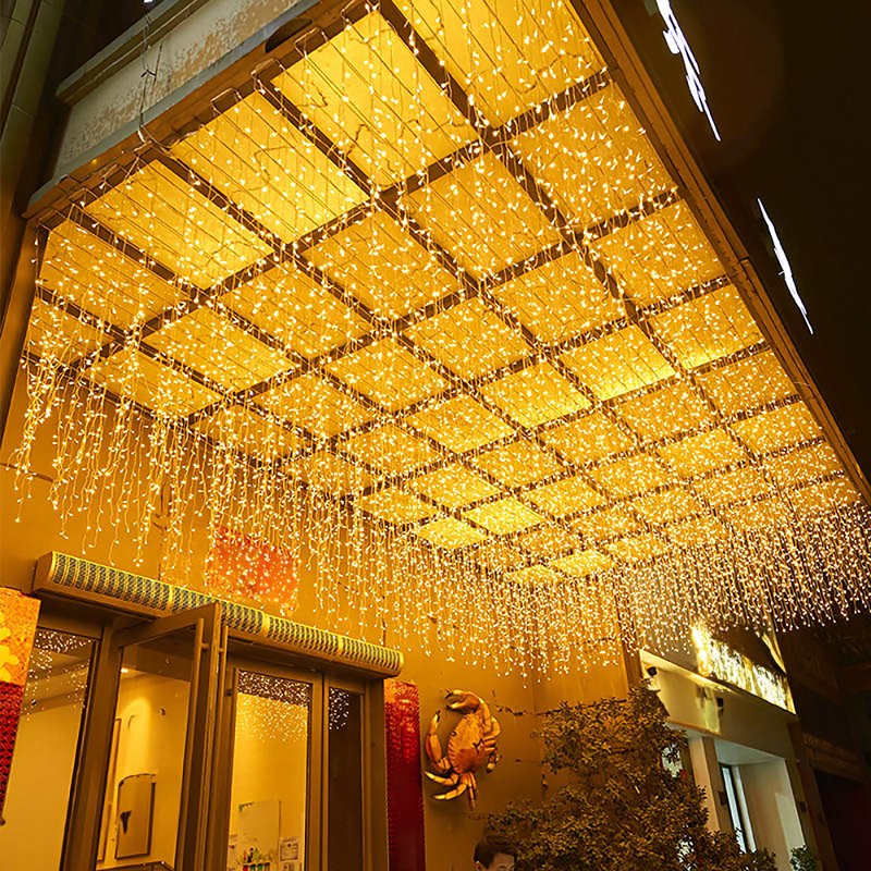 500cm Solar Powered 200 - Bulb Cord String Light