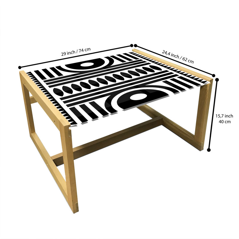 Hennah Sled Coffee Table, 40cm H x 74cm W x 62cm D