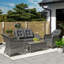 Outsunny 4 Pieces PE Rattan Garden Furniture Set with Cushions-928387612-928387613