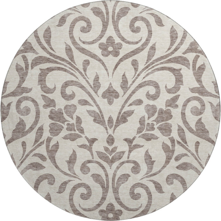 Premium Machine Washable Prisco Taupe Rug