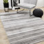 Tapis gris et blanc Daiji Shimmering Stripes-990554513