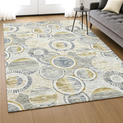Premium Machine Washable Mayfield AMF2206 geometric Rug