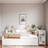 Wood Daybed With Storage Drawers, Side Shelves, Desk And Trundle-1145615357-1145615358