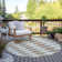 Loreen Flatweave Washable Geometric Indoor / Outdoor Rug