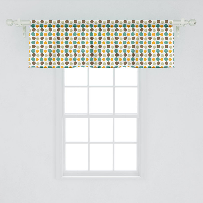 Ensemble de 2 cantonnières Ambesonne Retro Abstract, L 54 po x L 18 po