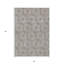 Tapis intérieur / extérieur lavable taupe et ivoire 5 pi x 8 pi