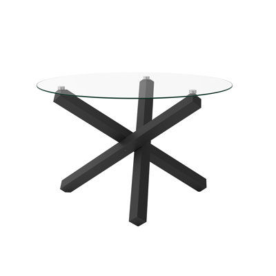 CAPRI GLASS TOP DINING TABLE