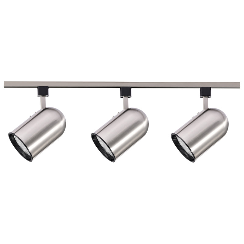 48'' 3 -Light Track Track Kit with Adjustable Head, Brushed Nickel