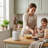 White Ceramic Crock Kitchen Utensil Holder