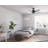 52" Techne 5 - Blade Ceiling Fan with LED Light Kit, Remote Control, WiFi Smart Fan, Easy Install-84931863
