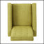 Fauteuil inclinable Mid-Century moderne avec dossier légèrement plissé et coussins supplémentaires pour un confort et un style ultimes-1359297108