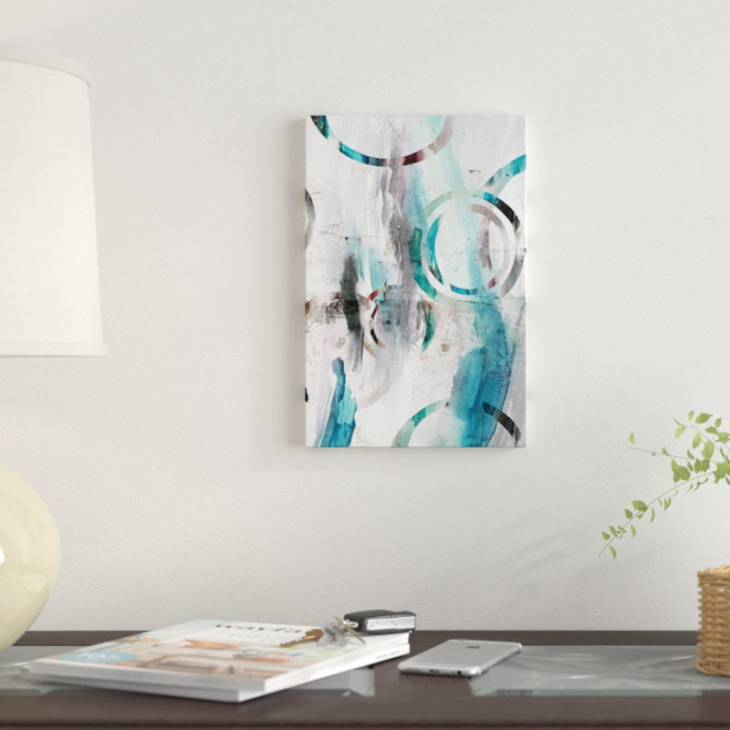 « hula cerceau ii », impression sur toile, H 26 po x l 18 po x P 1,5 po, Toile avec cadre noir