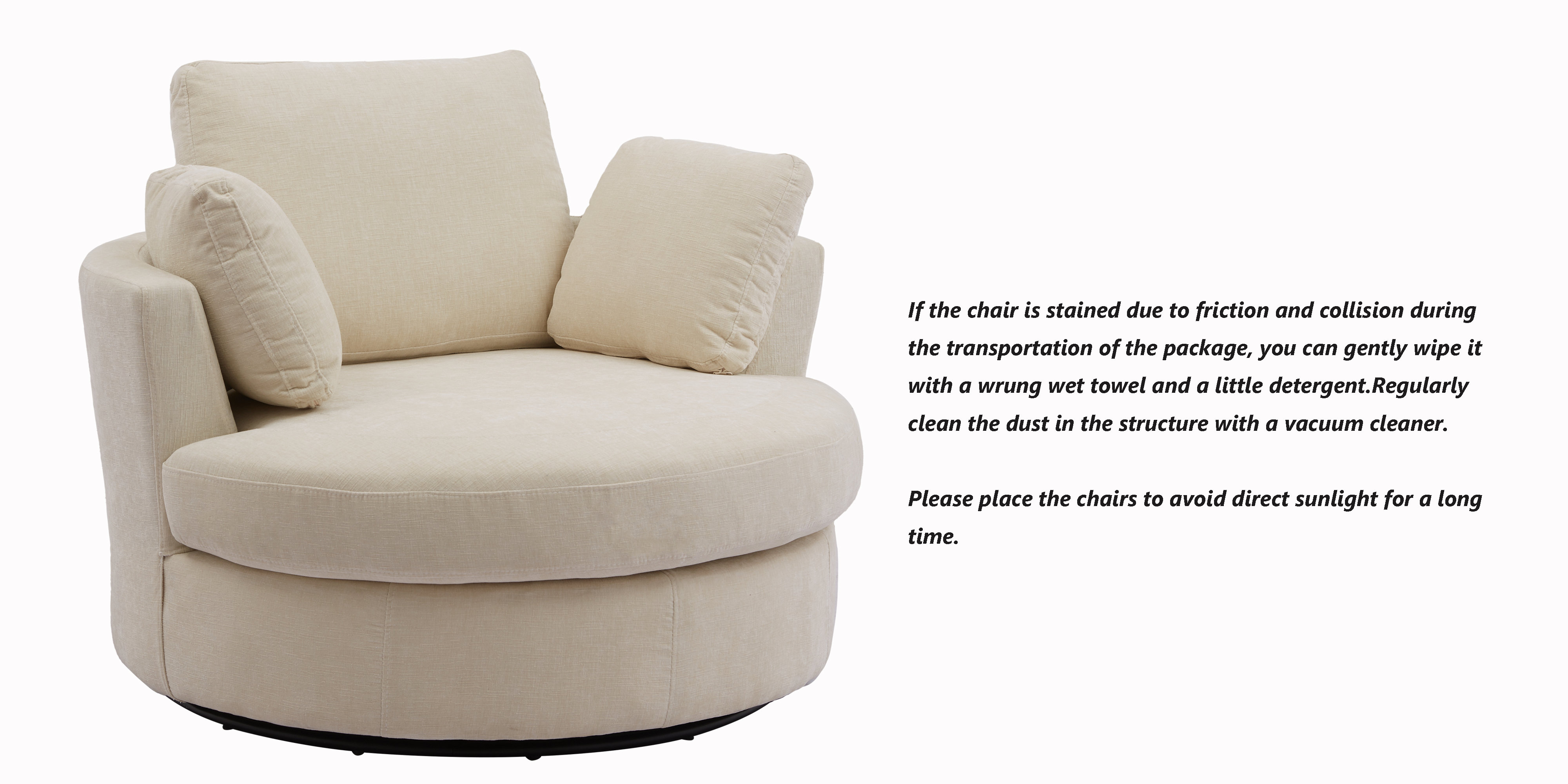 Rosdorf Park Dahlonega Upholstered Swivel Barrel Chair & Reviews