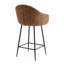 Tabourets de bar 26,5 po à hauteur de comptoir moderne avec pieds en métal pour la cuisine ou la salle à manger