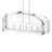 7 - Light Dimmable Kitchen Island Square / Rectangle Chandelier-1272907549
