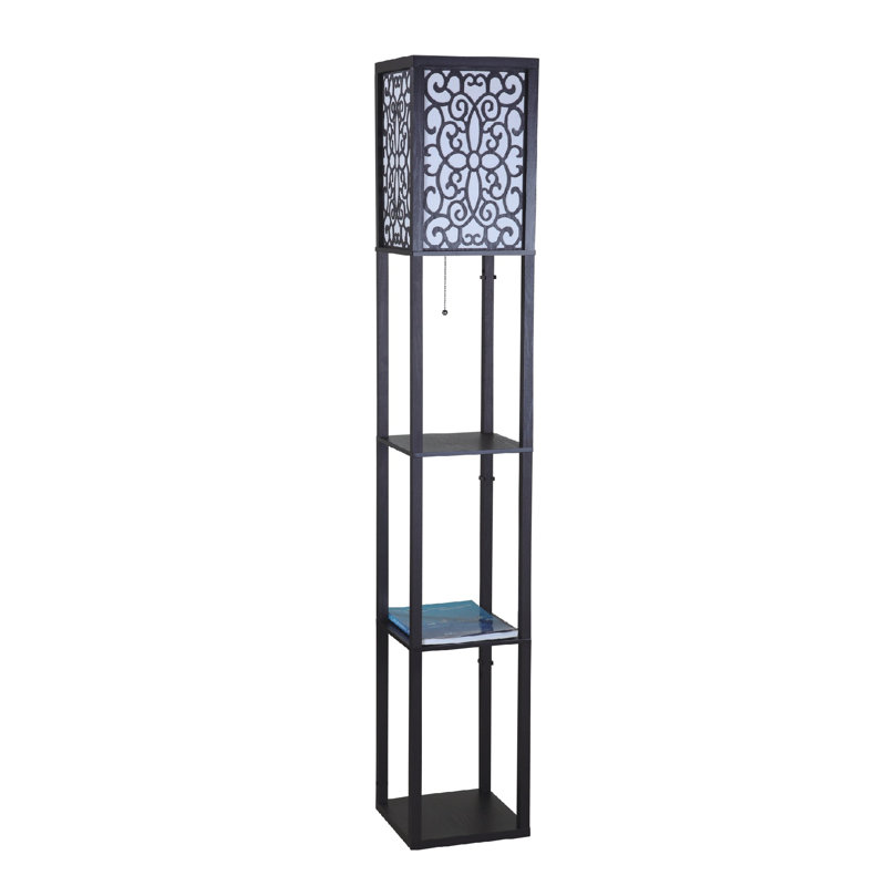 Lampe sur pied colonne 63 "Tilley, Noir