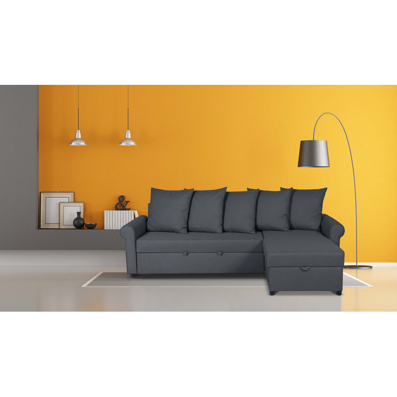 Clearbrook 4 Seater Sofa Bed, Right Hand Facing, Anthracite