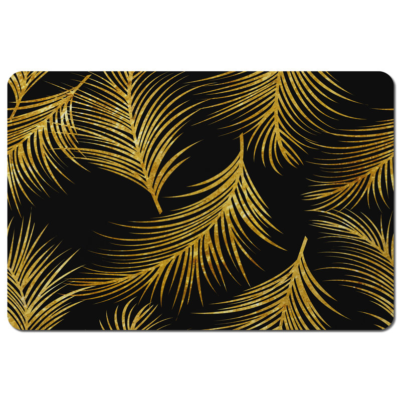 Margene Polyester-Coated Hardboard Floral Rectangle Placemat