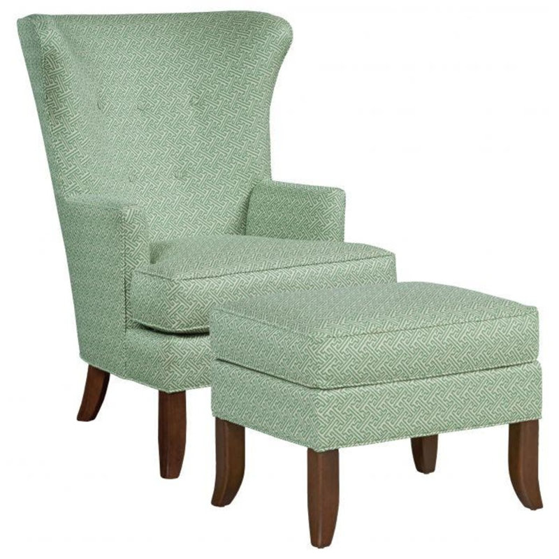 Austin 28 inches W Wingback Chair, Almond Buff, Barley (8789 07)