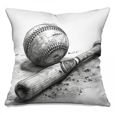 Coussin décoratif baseball, coussins décoratifs double face