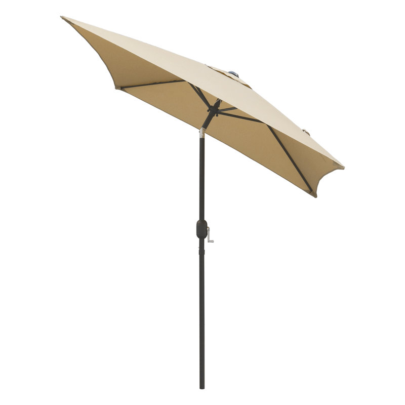 Parasol de marché carré 6,5 pi Tempo, Tanné