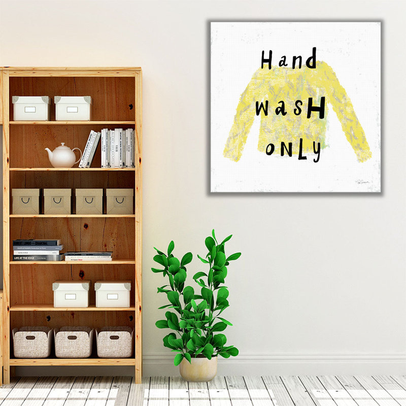 Laundry Rules IV - reproduction d'art sur toile, H 16 po x l 16 po